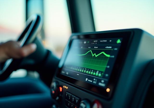 Technician monitoring reefer temperature levels